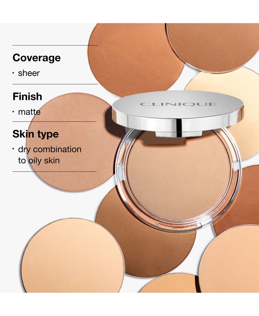 Полупрозрачная матирующая прессованная пудра Stay-Matte, 0,27 унции Clinique, цвет invisible matte — фото 4