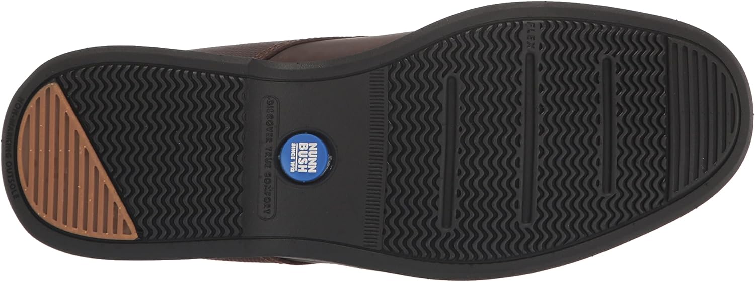 Мужские ботинки Nunn Bush Otto Plain Toe Chukka из легкой водоотталкивающей замши, коричневый — фото 4