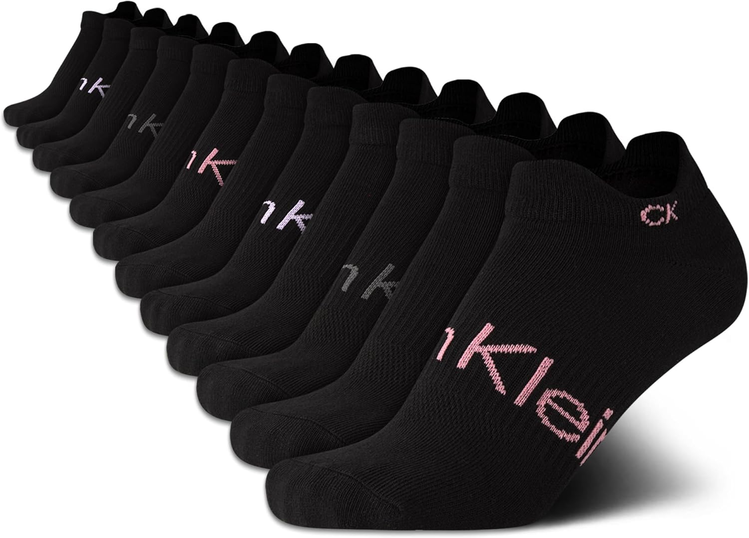 

Женские носки Calvin Klein, непромокаемые, 12 шт., мягкие, мягкие, спортивные, с низким вырезом, для кроссовок, лоферов, лодочек (4-10 шт.), Black