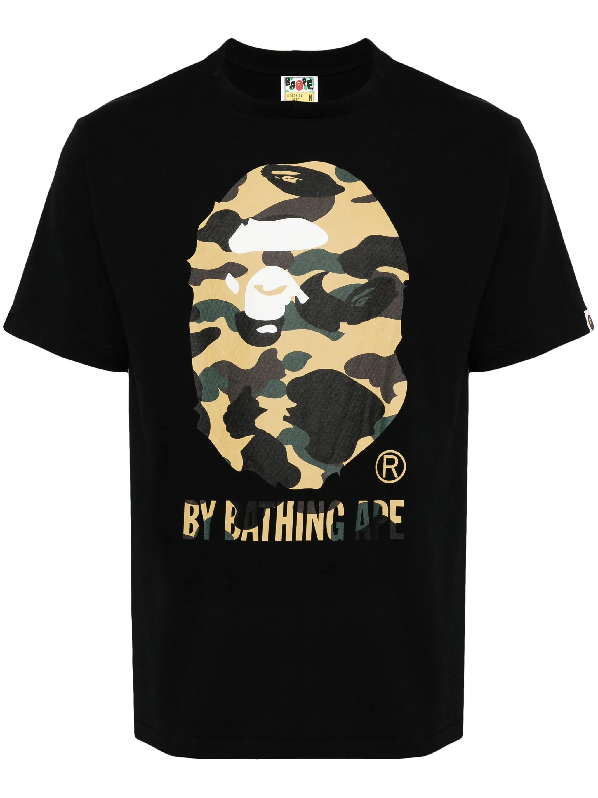 

Футболка с принтом Camo Big Ape A Bathing Ape, черный