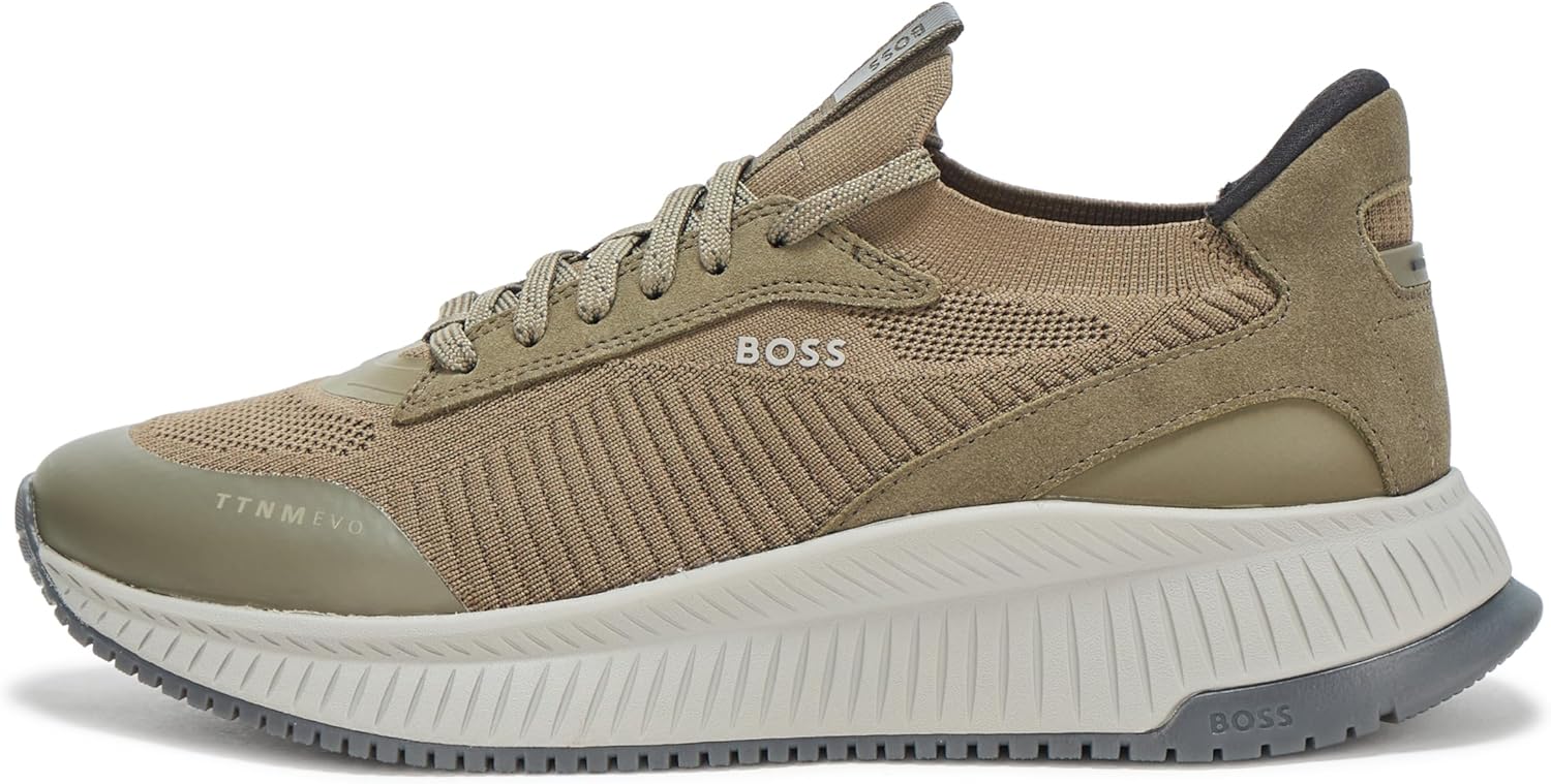 BOSS мужские современные кроссовки для бега с вязаной структурой, Hazelnut — фото 2