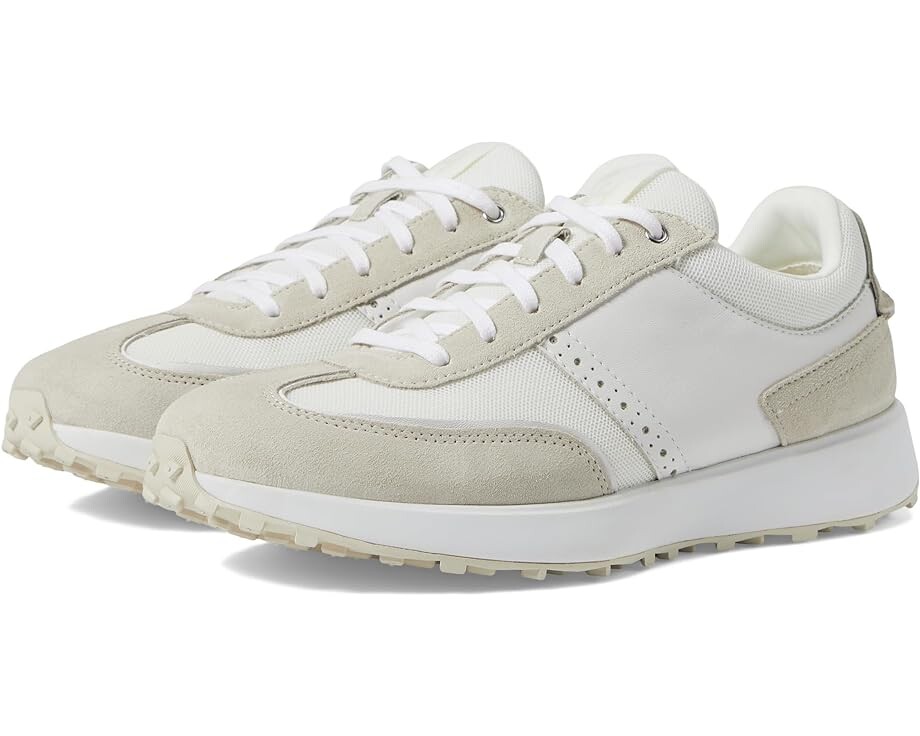 Кроссовки Cole Haan Grand Crosscourt Medow Runner, цвет Optic White/Ivory Suede/Optic White