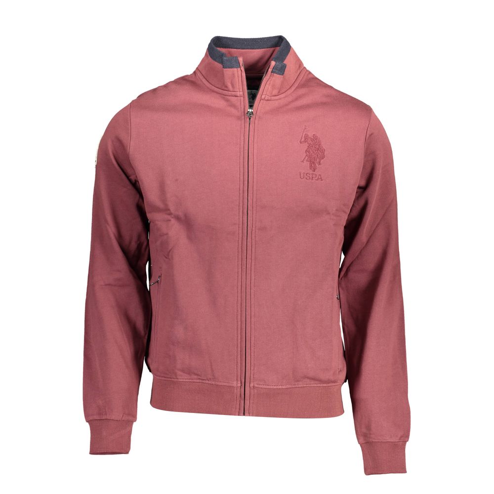 Фиолетовый хлопковый мужской свитер U.S. Polo Assn.
