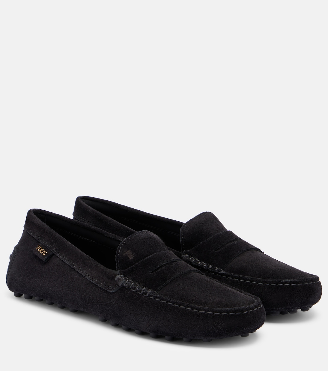 Гоммино замшевые мокасины для вождения Tod's, черный