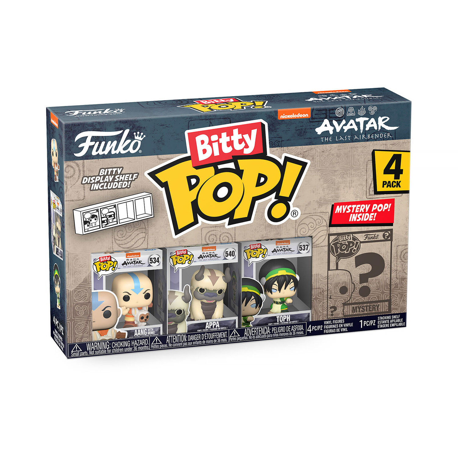 

Аватар: Последний маг воздуха - набор из 4 фигурок Funko Bitty Pop, серия 1