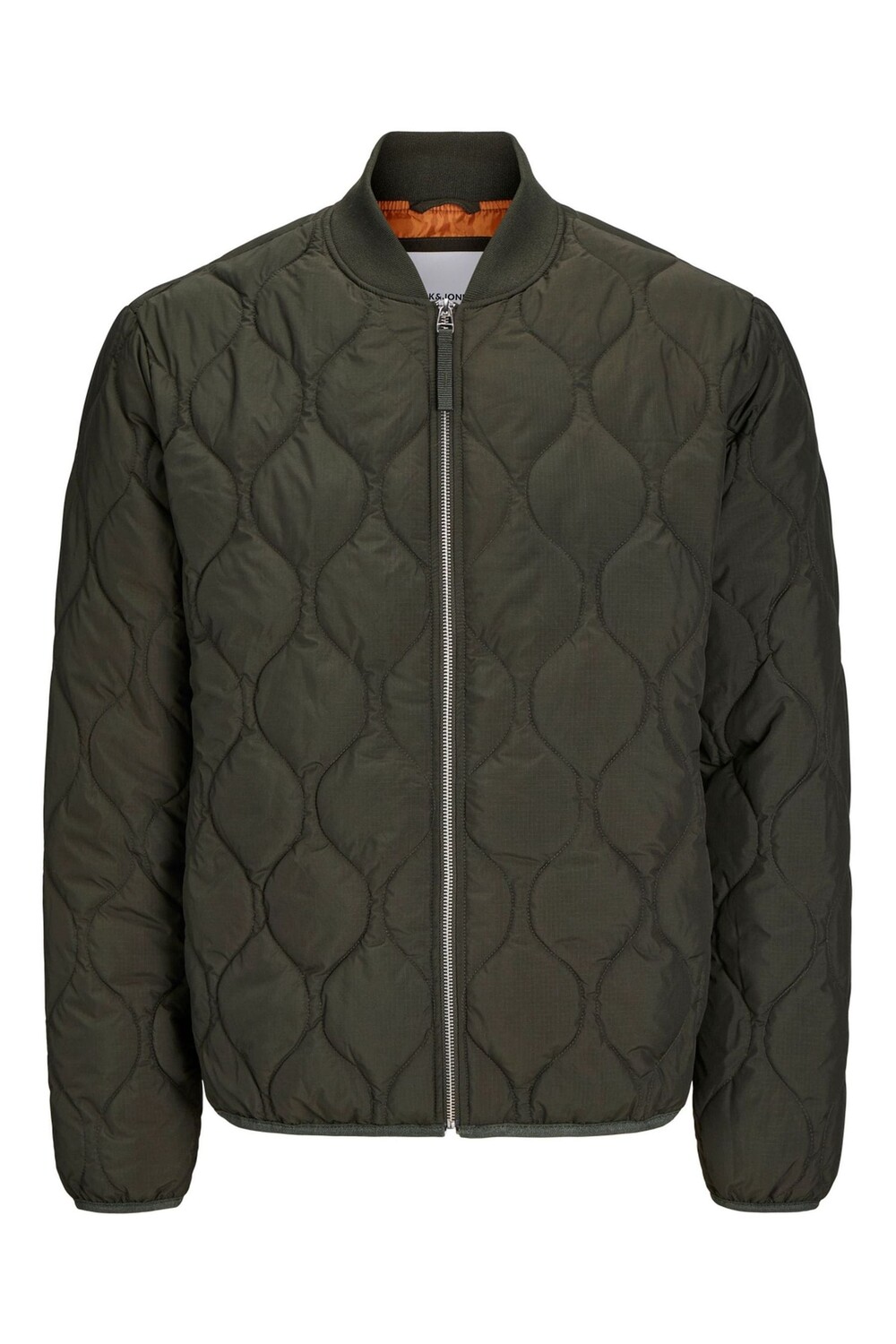 

Стеганая куртка бомбер с подкладкой Jack & Jones, зеленый