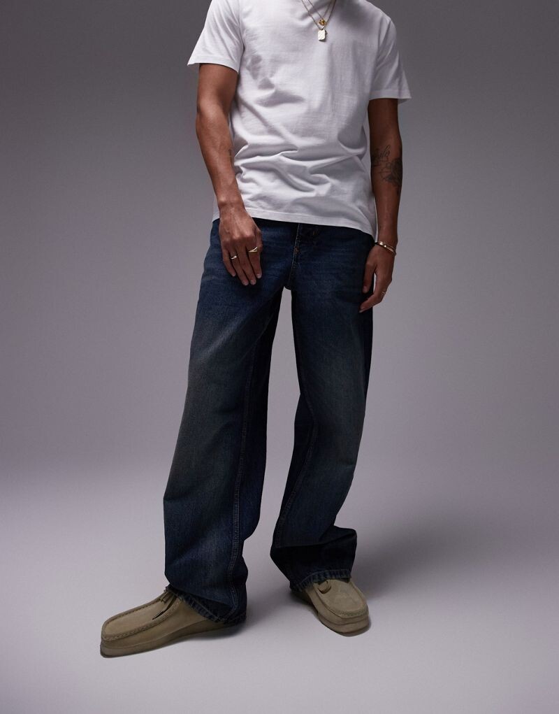 

Topman – темно-синие широкие джинсы