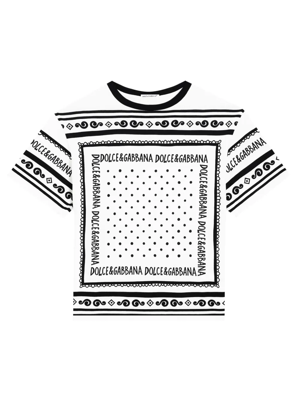 

Футболка с принтом Dolce & Gabbana Kids, белый