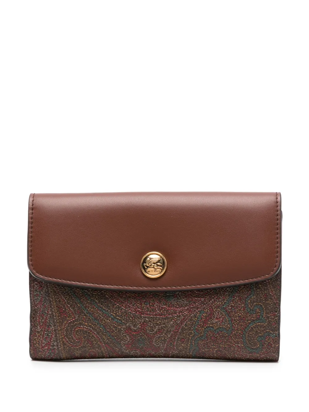 

Кошелек с принтом пейсли ETRO, коричневый