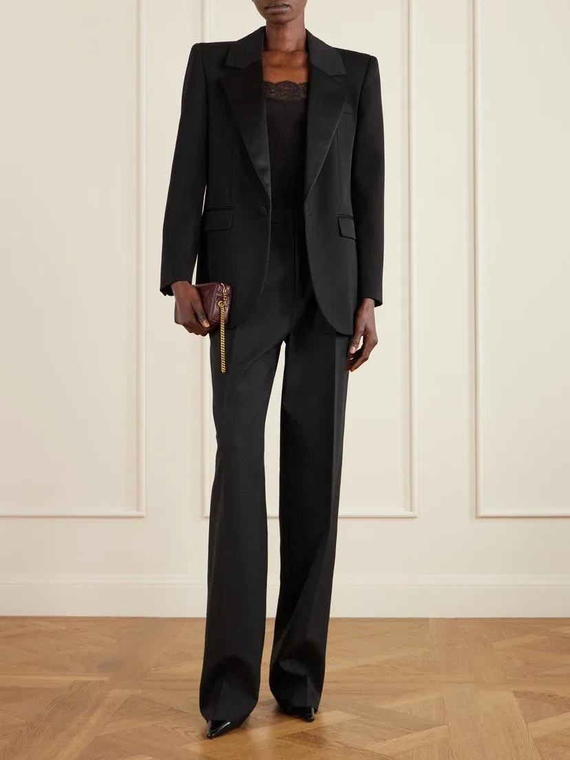 Сумка-клатч Cassandre Bijou стеганная из фактурной кожи SAINT LAURENT, бордовый — фото 3