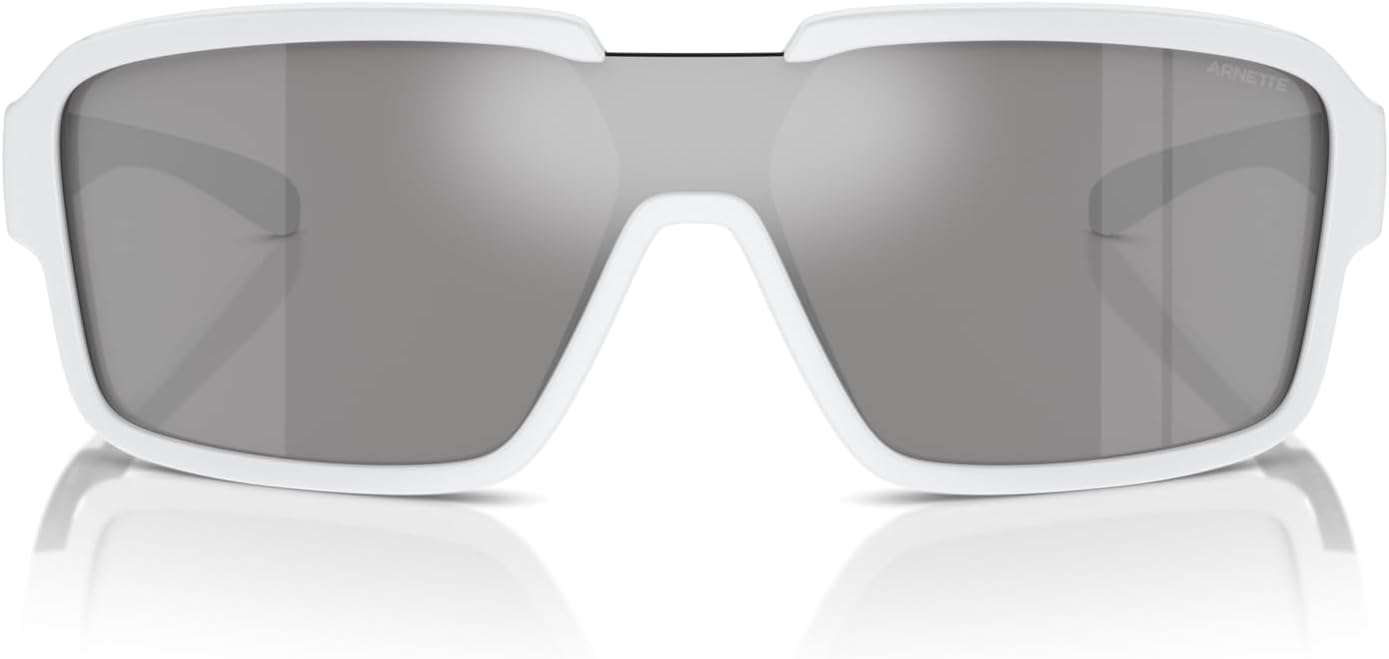 

Мужские солнцезащитные очки ARNETTE, белая матовая/блестящая оправа, светло-серые зеркальные серебристые линзы, 0 мм, White Matte/Shiny / Light Grey Mirror Silver Polic