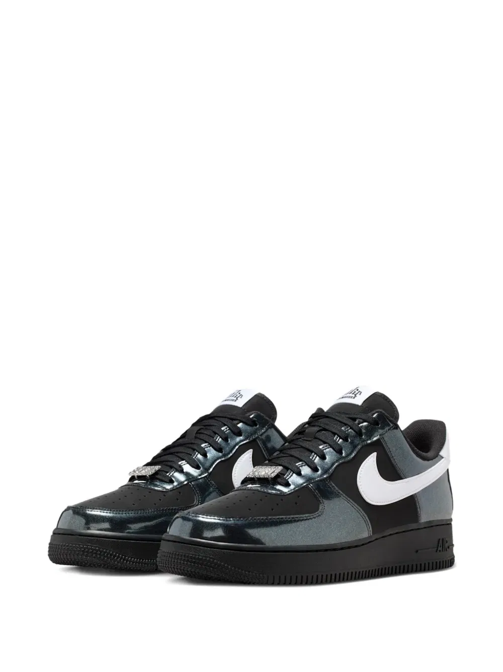 Низкие кроссовки Air Force 1 в стиле "глэм-рок" Nike, черный — фото 2
