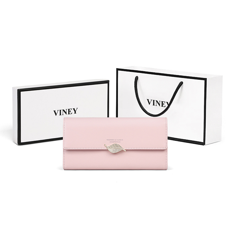 

VINEY Кожаный женский кошелек для монет розовый, 2159+Pink