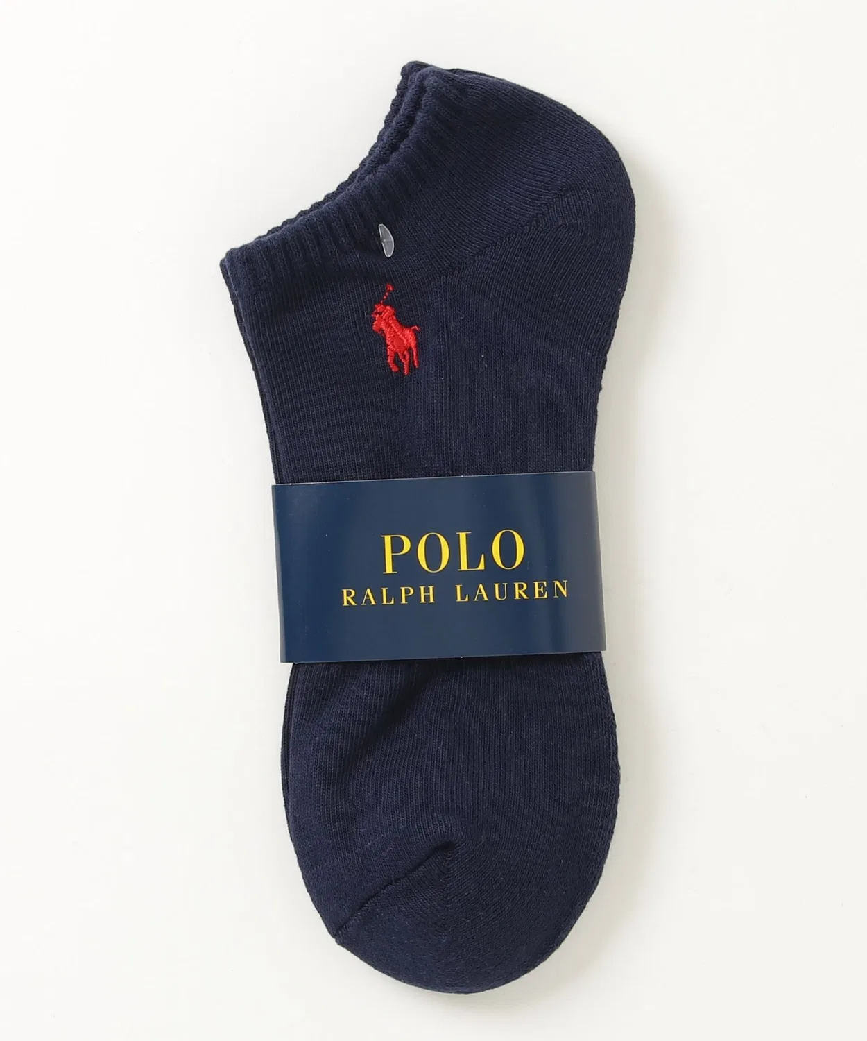 Носки спортивные низкие Polo Ralph Lauren из хлопкового микса, тёмно-синие — фото 2