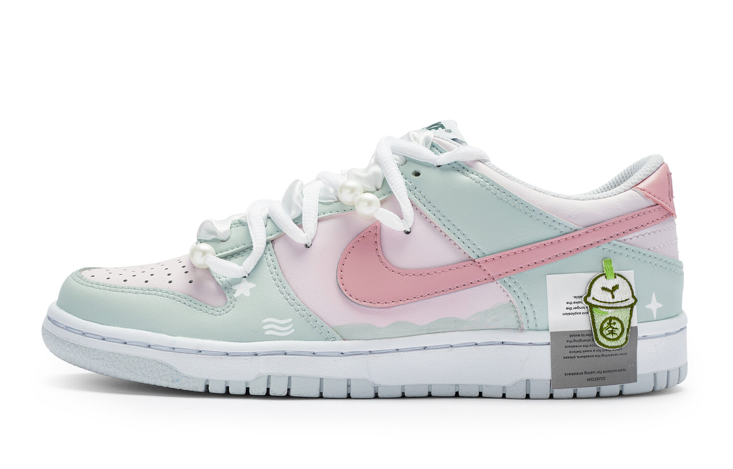

Кроссовки Nike Dunk Skateboard Shoes Women's Low-Top Pink