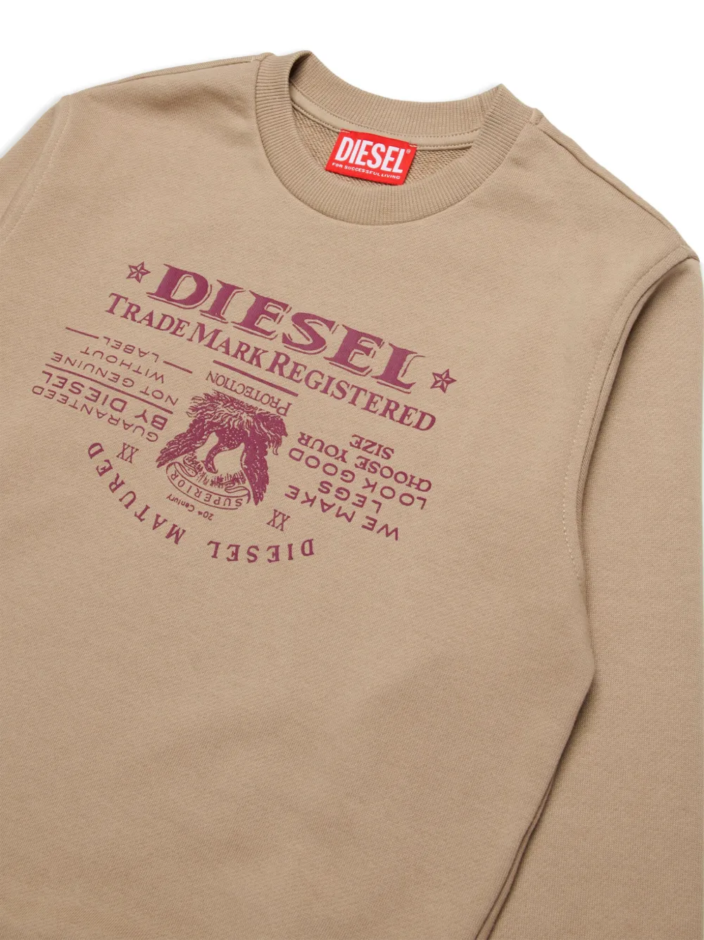 Толстовка с логотипом Diesel Kids, нейтральный — фото 3