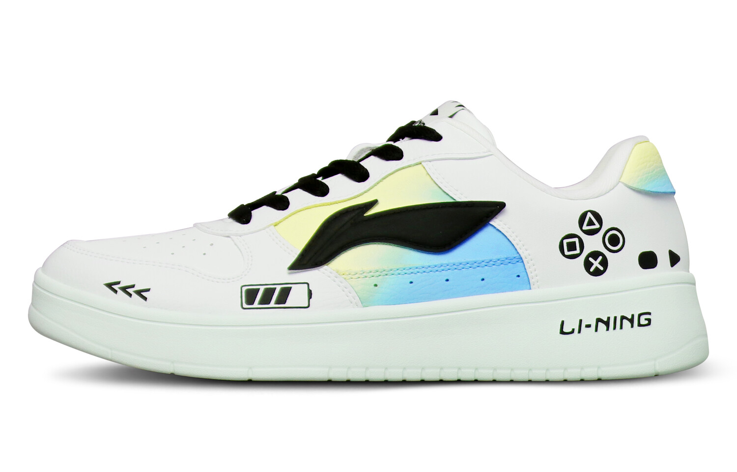 

Кроссовки LINING Sports Life Collection Skateboarding Shoes Men Low-top White/Blue/Green, белый