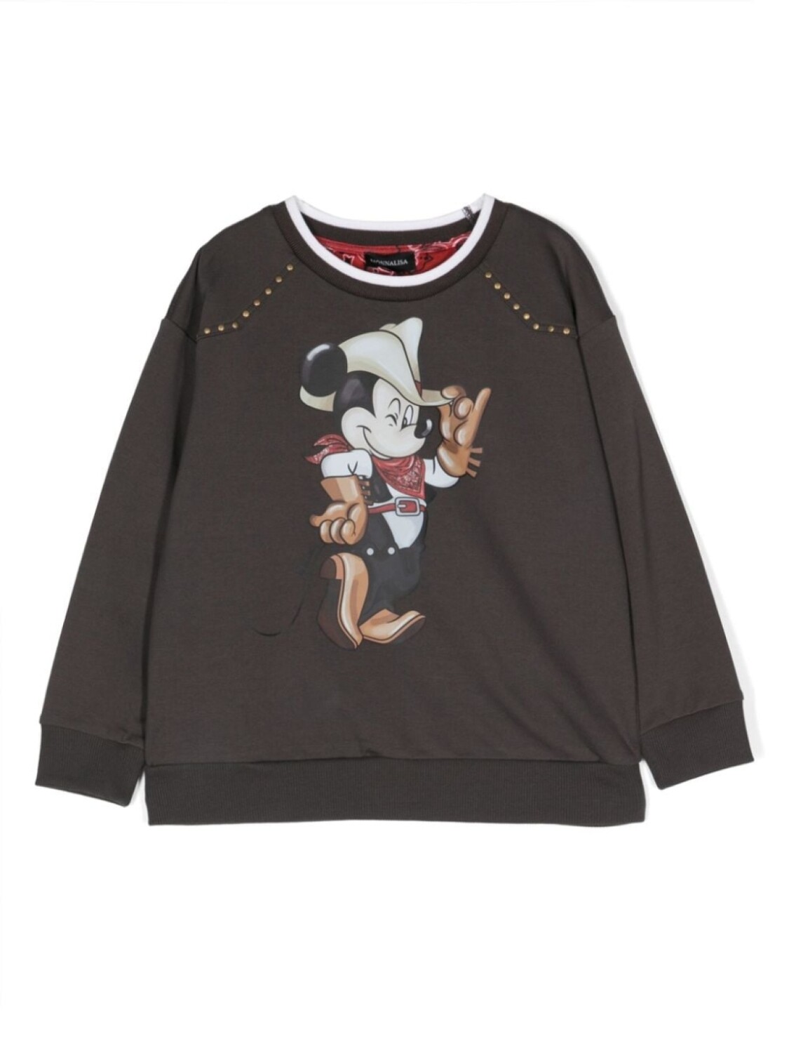 

Monnalisa толстовка с принтом Mickey Mouse, серый