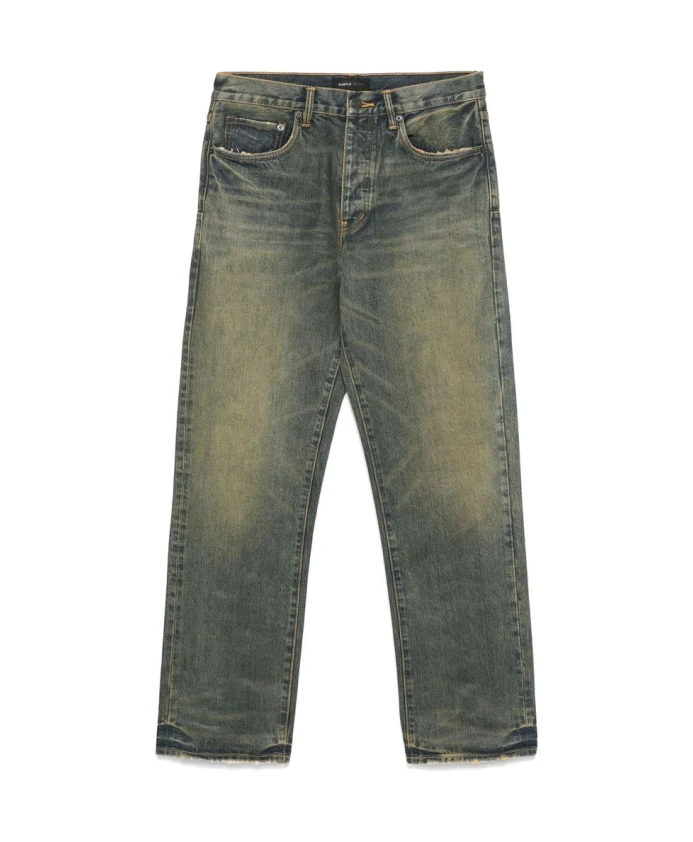 

Классические синие джинсы с нашивкой с логотипом. Purple Brand, синий