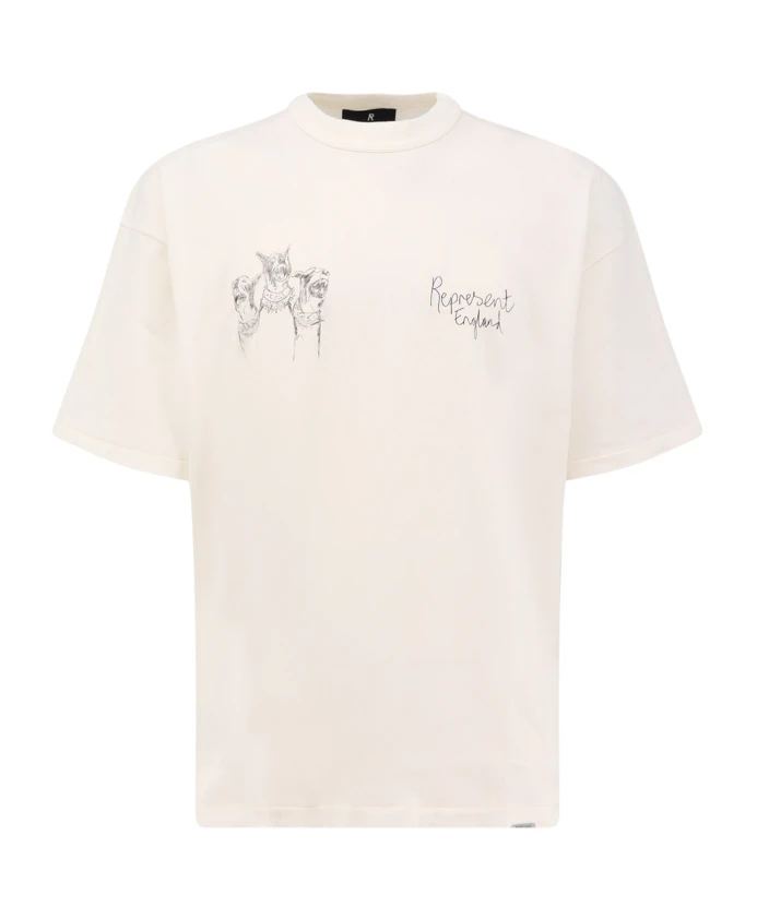 

Хлопковая футболка Represent, белый