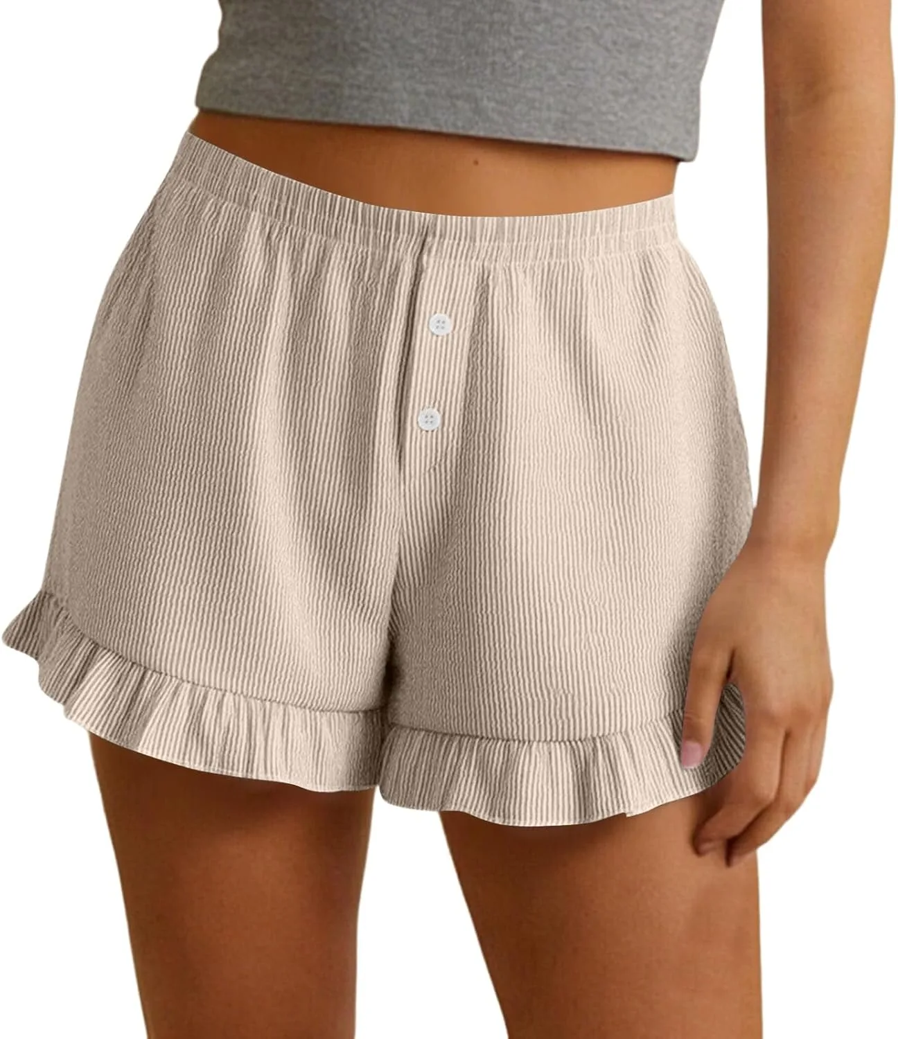 

Женские шорты бермуды с эластичным поясом RODYETQQ