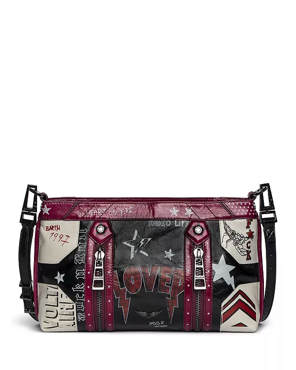 

Сумка в стиле панк «Солнечное настроение» Zadig & Voltaire, черный