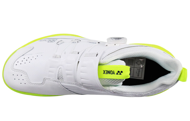 YONEX 88D 2 Обувь для бадминтона унисекс, Белый, желто-зеленый — фото 3
