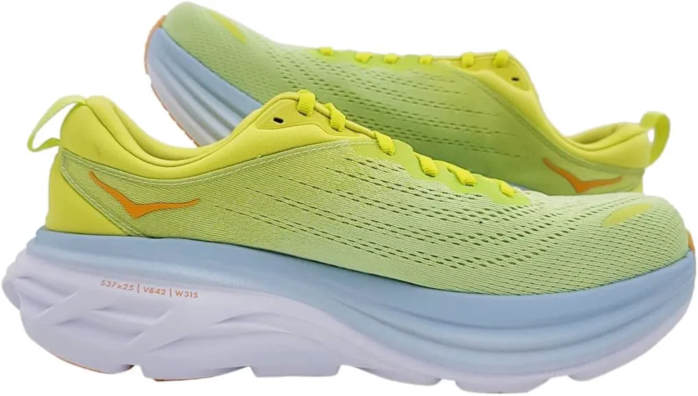 Мужские кроссовки Hoka Bondi 8 синего/бирюзового цвета, розовый — фото 3