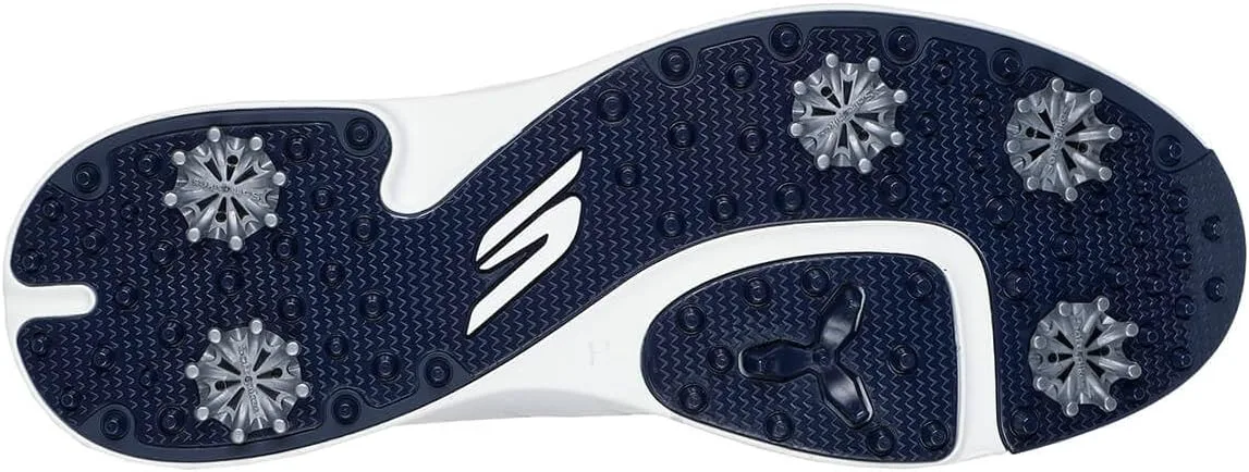 Кроссовки для гольфа Skechers Go Golf Tempo GF без шипов 214099 2025 - Натуральный / Серый, белый/синий — фото 2