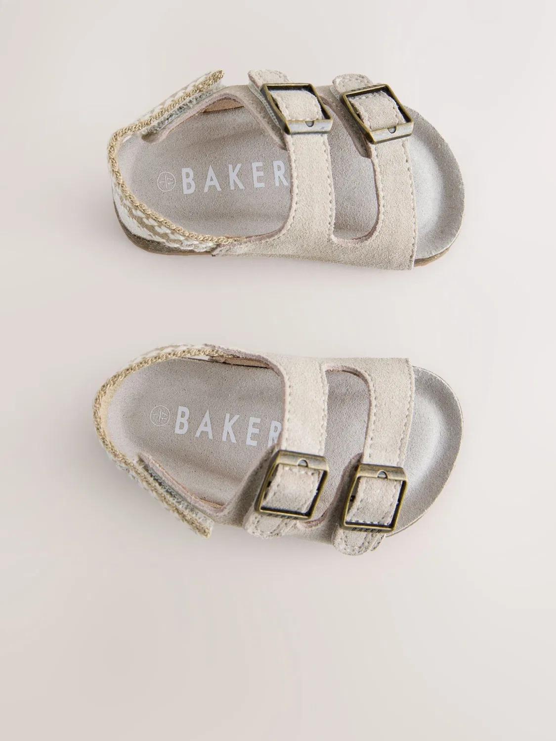 Сандалии и тапочки Baker by Ted Baker, цвет серо-бежевый — фото 4