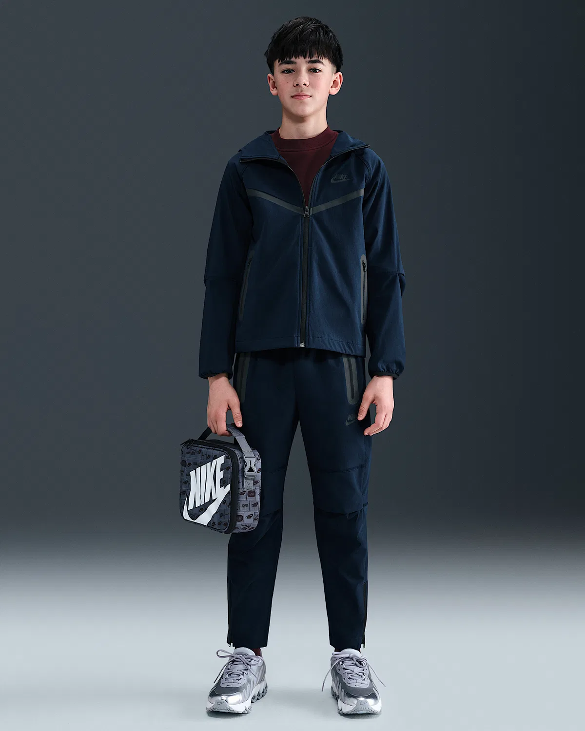 Детская куртка Nike Tech для мальчиков, Obsidian/Obsidian/Black — фото 4
