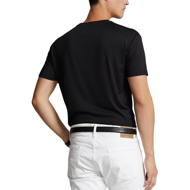 Футболка с коротким рукавом из переработанного материала классического кросса Polo Ralph Lauren, черный — фото 4