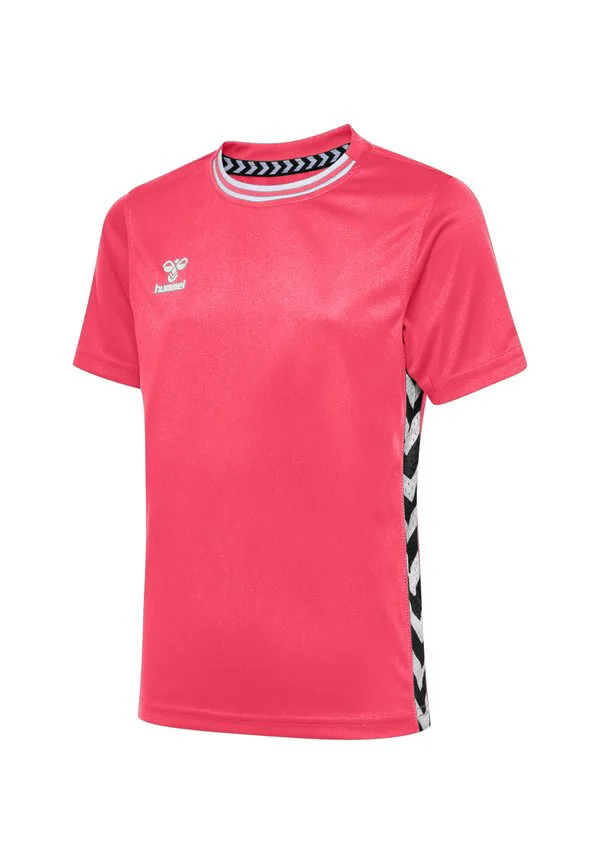 Игривая спортивная футболка с коротким рукавом Hummel, Pink Glo — фото 2