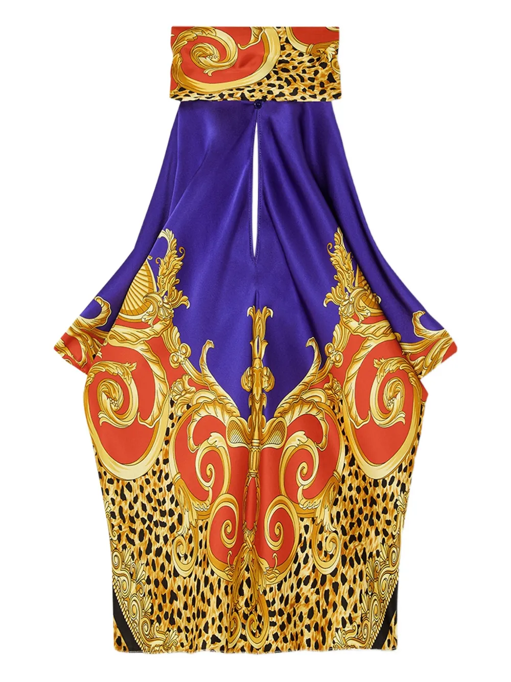 

Топ с халтернеем и принтом в стиле барокко VERSACE, желтый