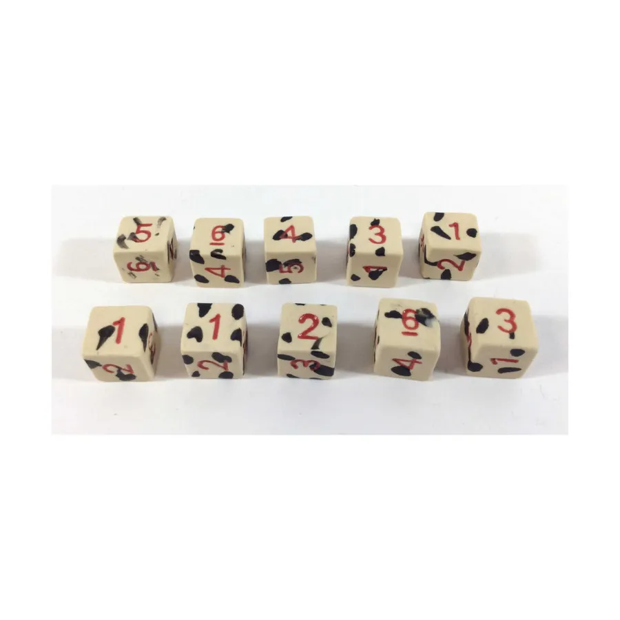 

d6 – Призрак убийцы с красным (10), Ceramic Dice Sets (Crit Hit Ceramics)