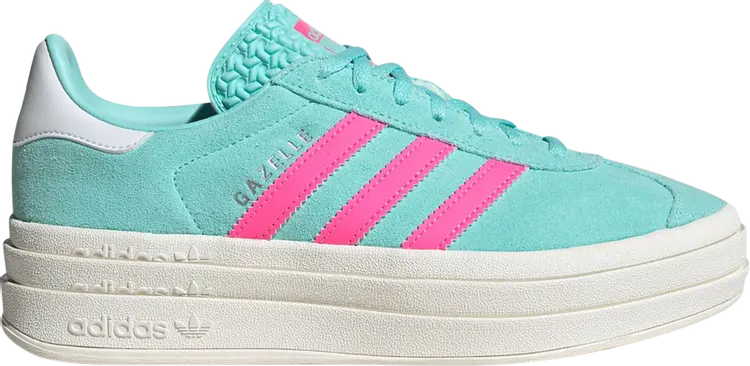 

Кроссовки Wmns Gazelle Bold 'Flash Aqua Lucid Pink', синий