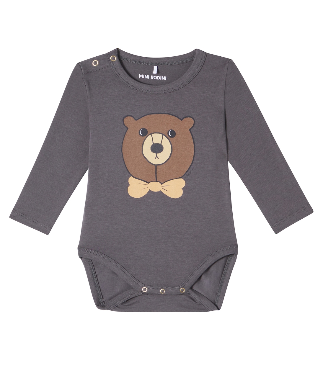

Детский боди с принтом из хлопковой смеси Mini Rodini, Gray