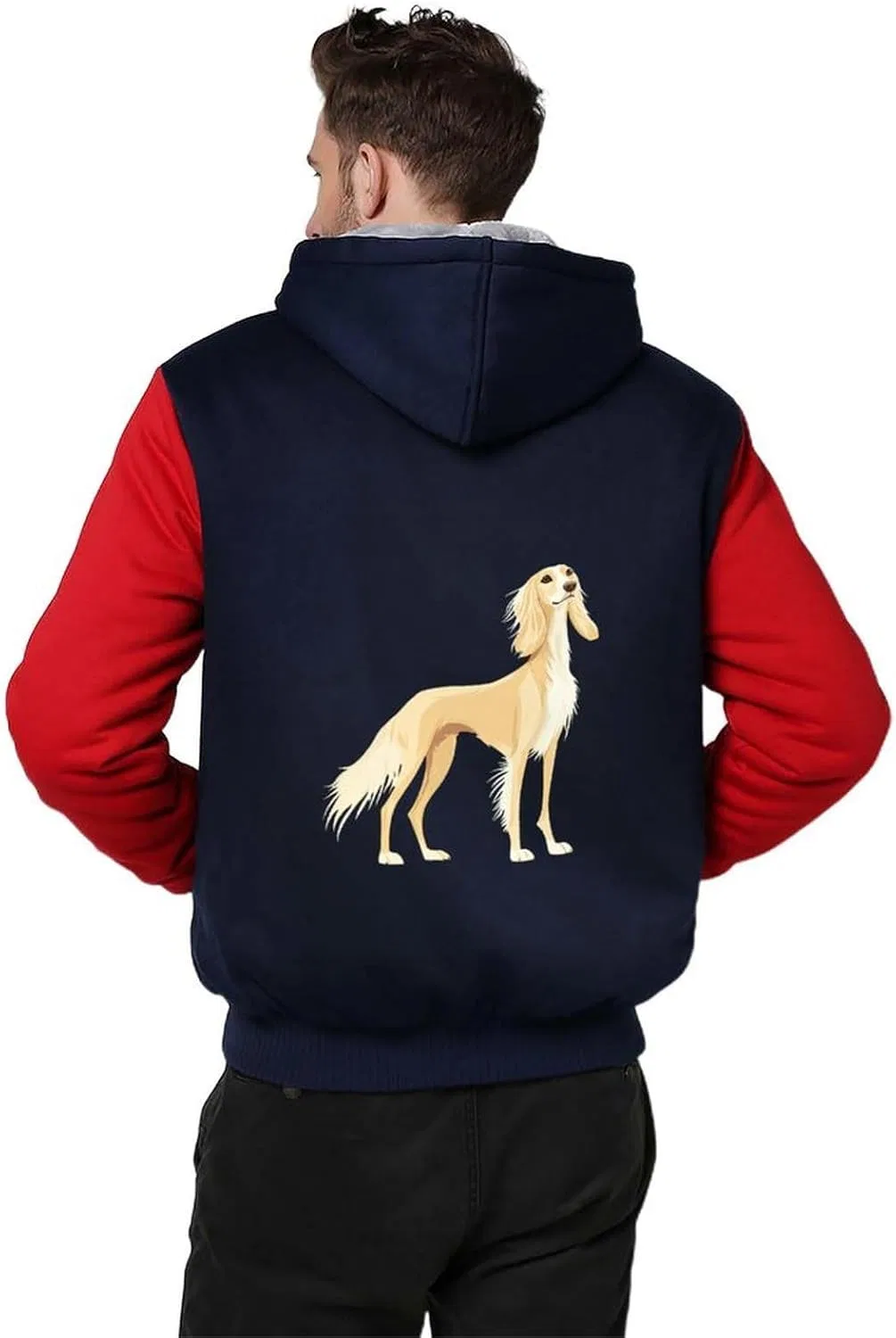 Толстовка на молнии Saluki, красный — фото 2