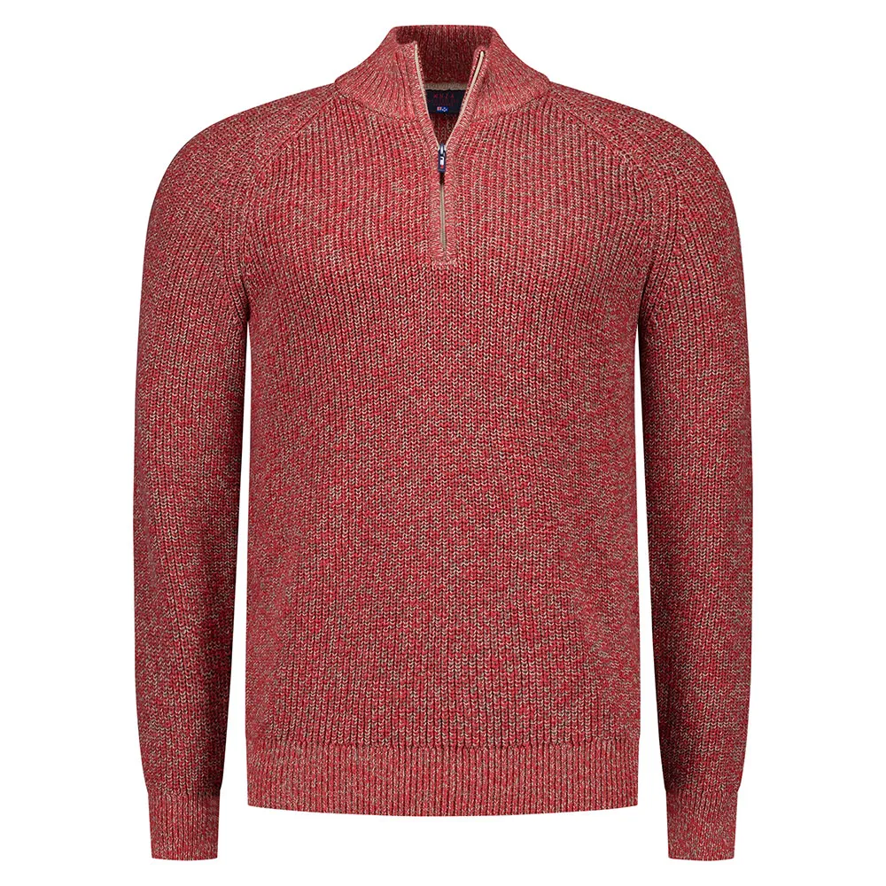 

Свитер Nza New Zealand 25HN411 half zip, красный