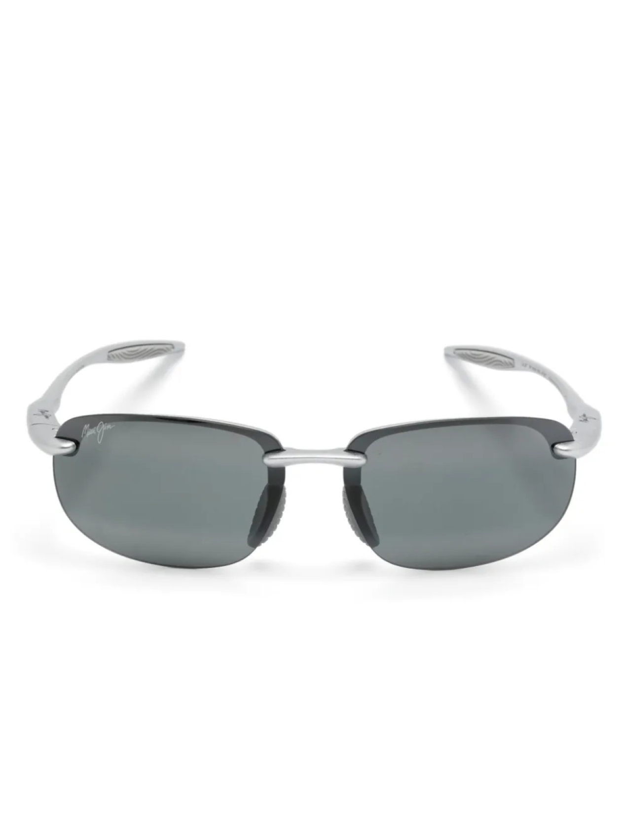 

Солнцезащитные очки в прямоугольной оправе Maui Jim, серебряный