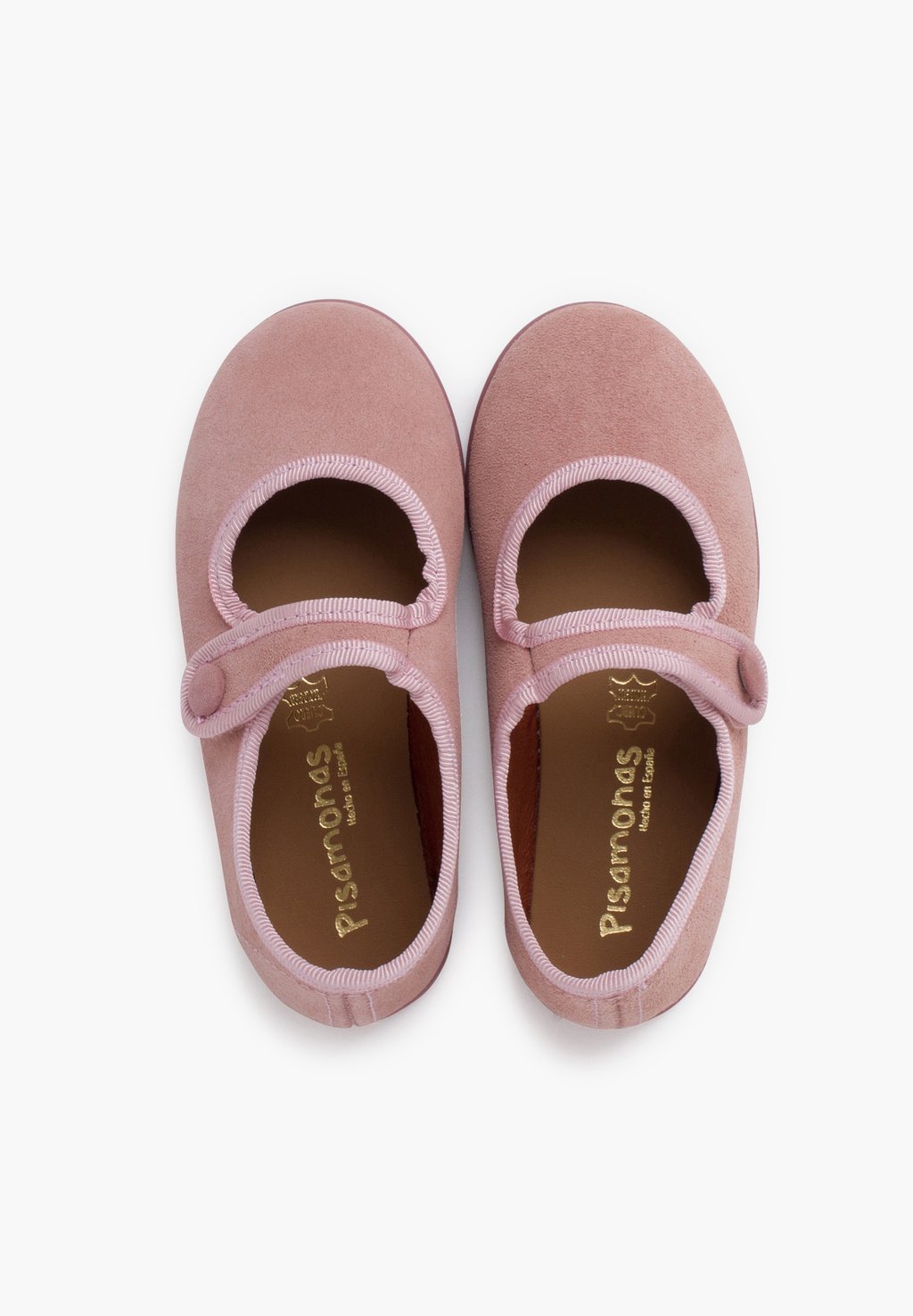 Балетки с ремешком на щиколотке Baby shoes Pisamonas, светло-розовый — фото 3