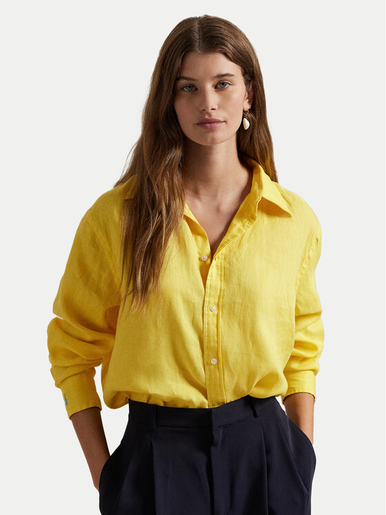

Рубашка классического кроя 211970730 Polo Ralph Lauren, желтый
