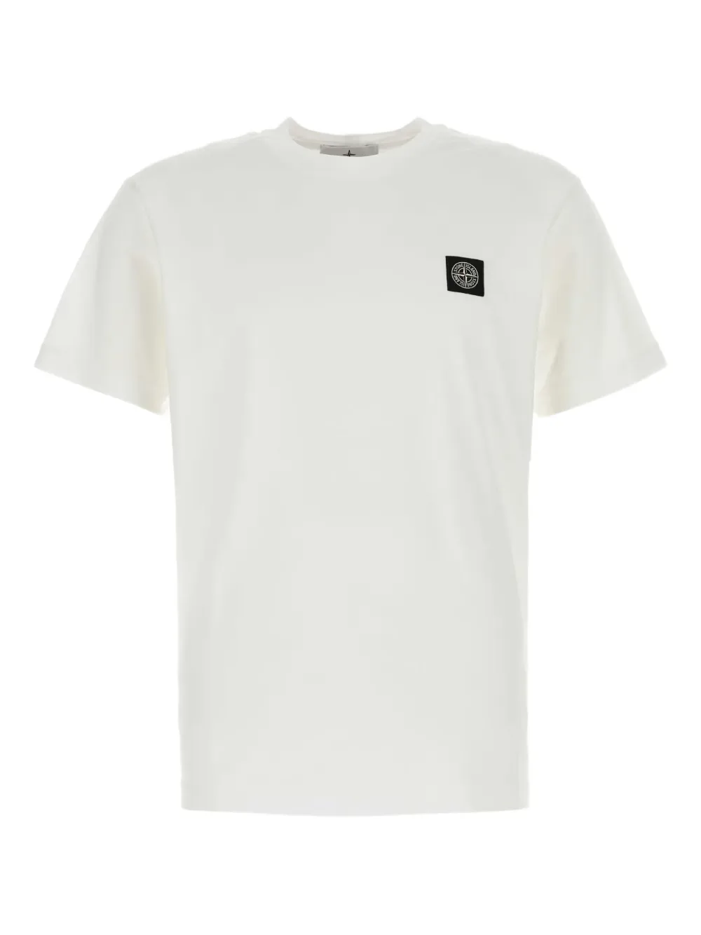 

Футболка с нашивкой-логотипом Stone Island, белый