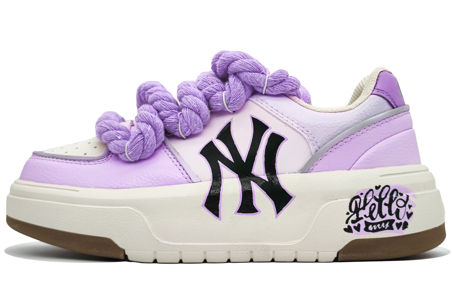

Кроссовки MLB Chunky Liner Skateboarding Shoes Unisex Low-top Dark Purple/black, фиолетовый