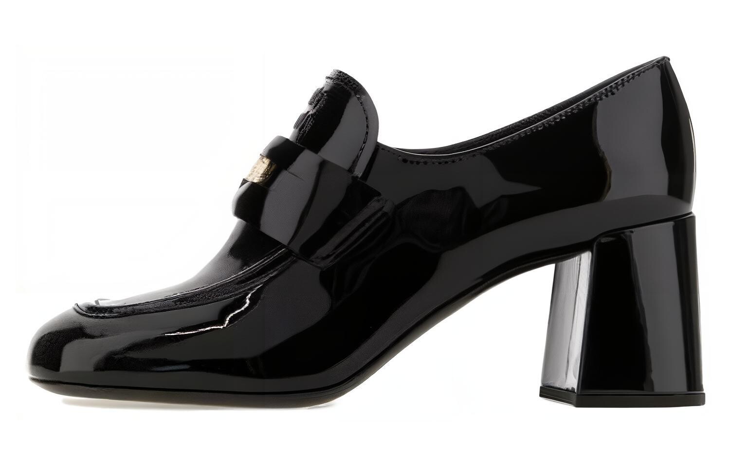 

Пенни-лоферы Miu Miu кожаные, черный
