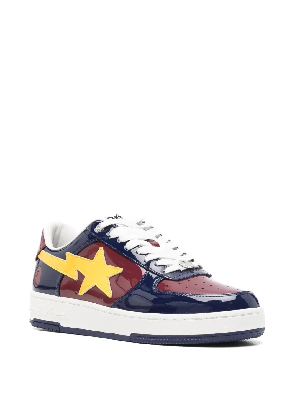 Кроссовки Bape Sta на шнуровке A BATHING APE, красный — фото 2