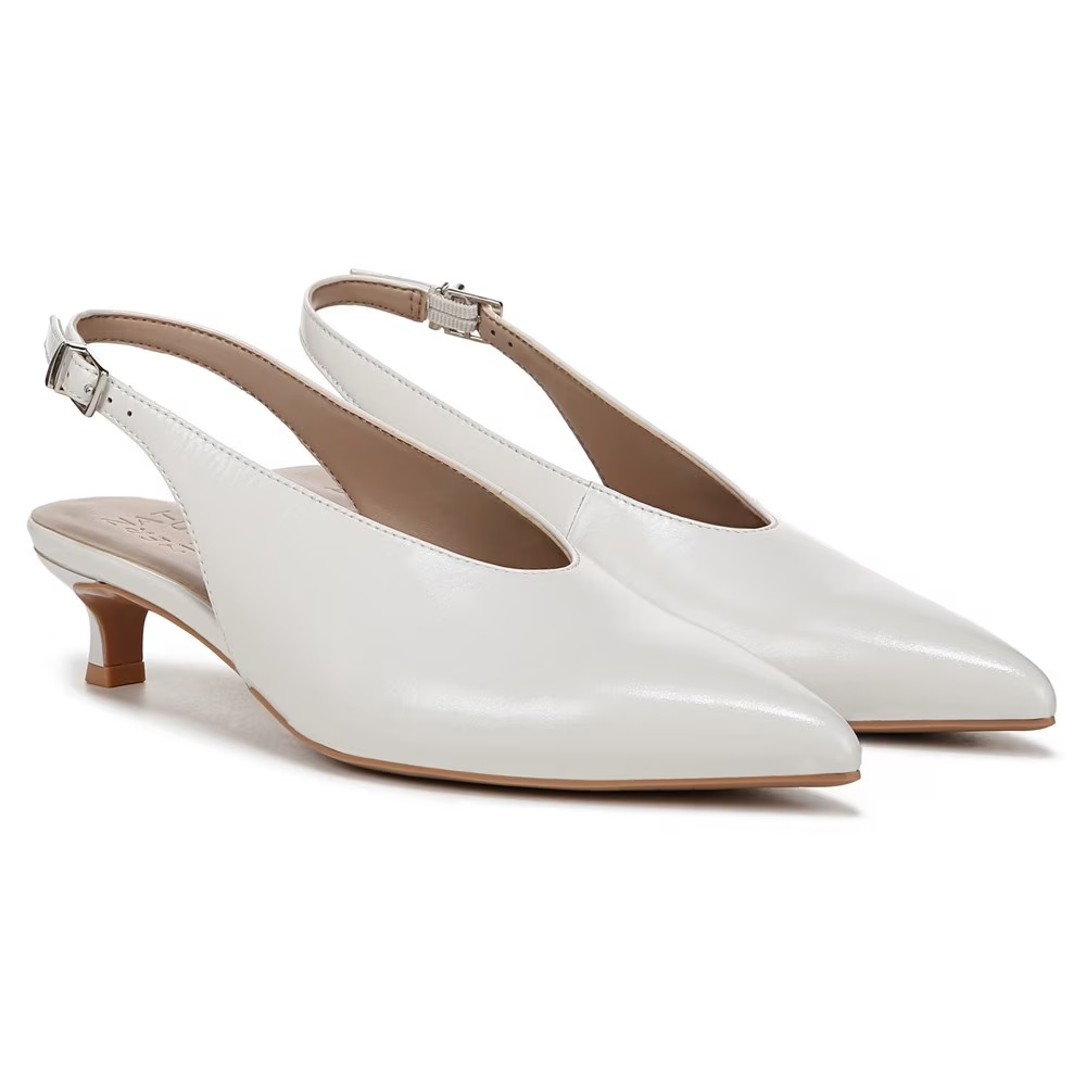Туфли на каблуке Nicolette Naturalizer, warm white leather