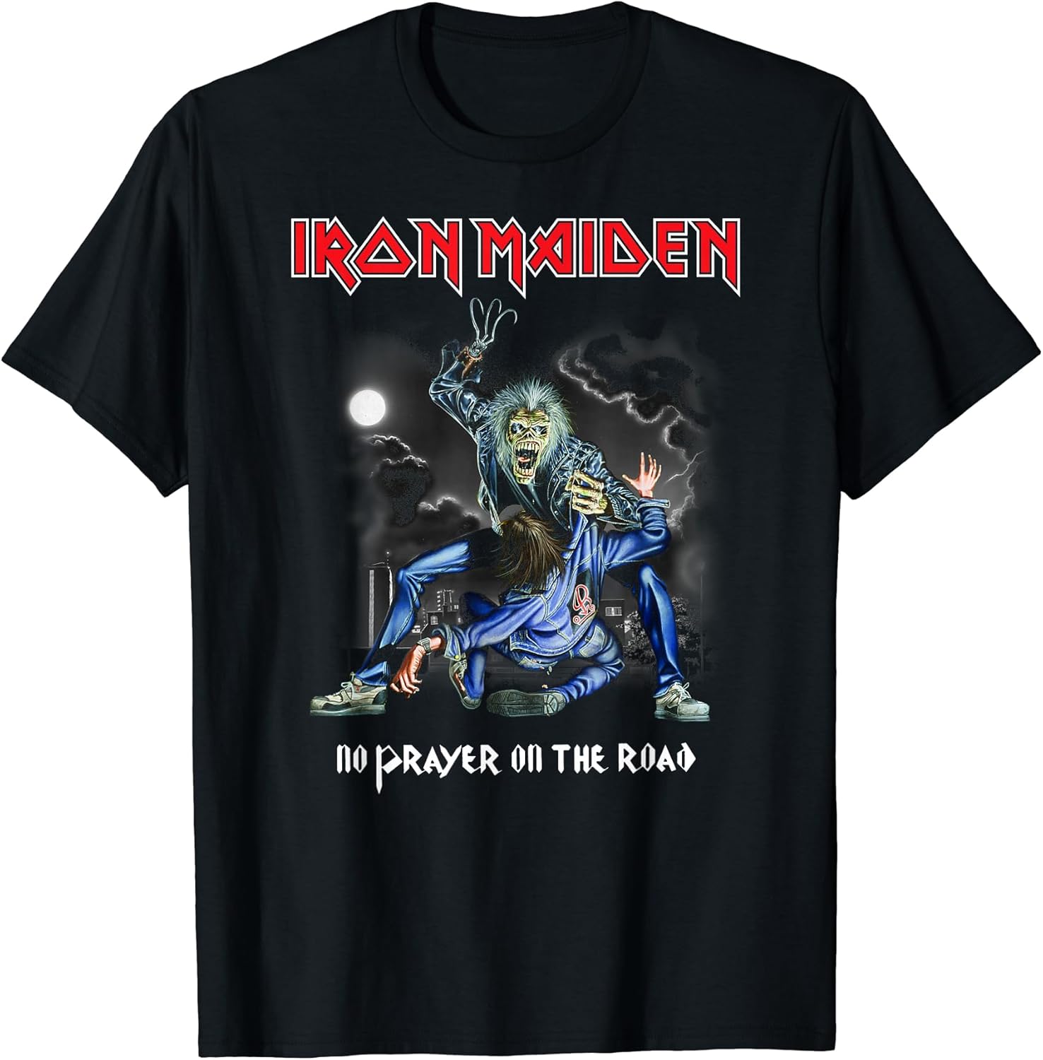 

Футболка No Prayer on the Road Iron Maiden, черный