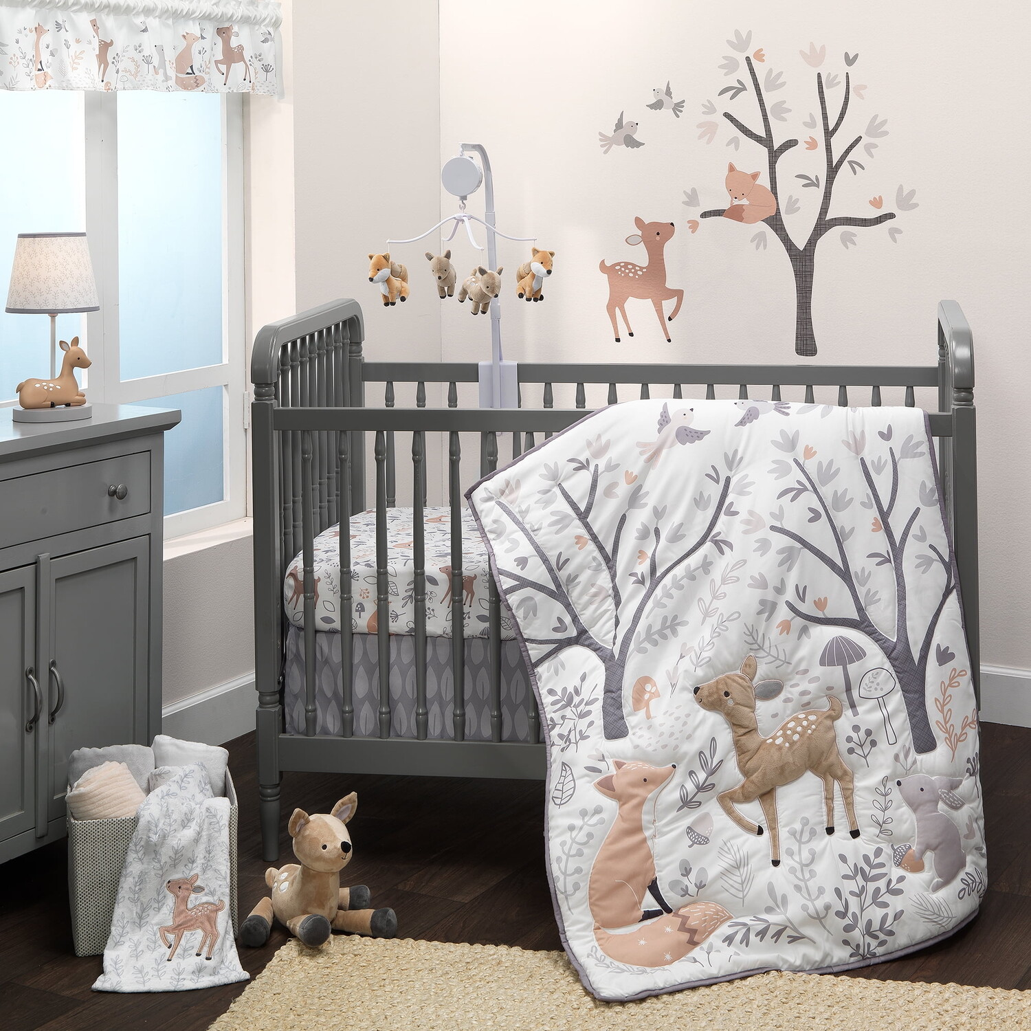 

Комплект постельного белья Bedtime Originals Deer Park, серый