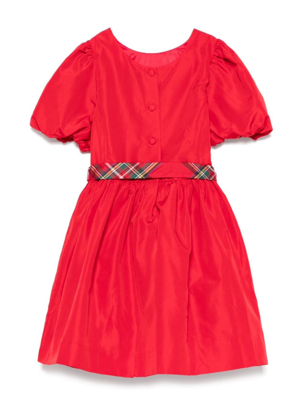 Платье POLO RALPH LAUREN KIDS с рукавами-фонариками, красный — фото 2